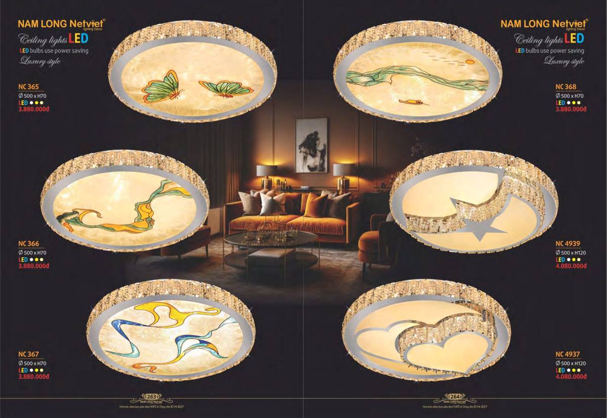 Đèn trang trí NAM LONG Catalogue và Bảng giá tại Bình Dương /Page 26